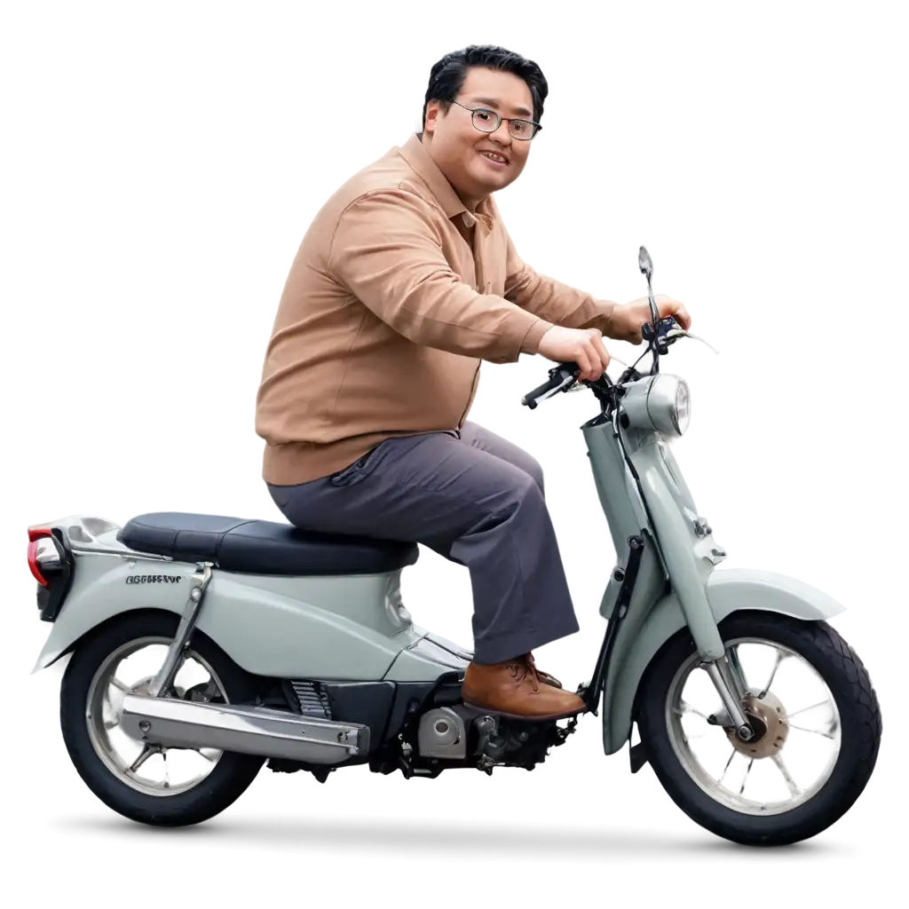 Chubby-Man-Riding-Honda-C70-PNG-Image-Quirky-and-Nostalgic-Retro-Ride