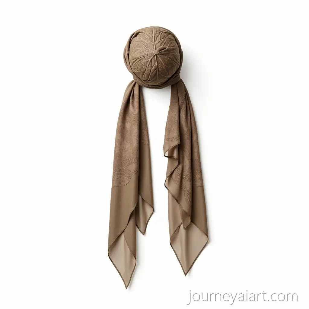 Khaki-Python-Print-Hijab-Headscarf-Floating-on-White-Background