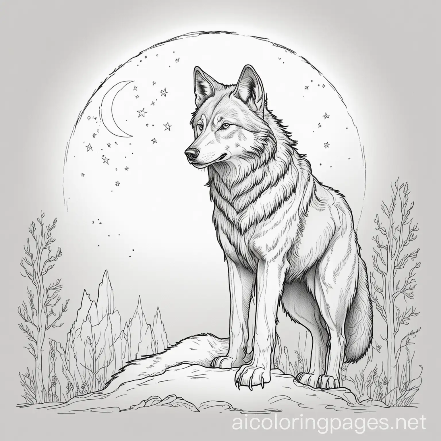 Wolf-and-Moon-Coloring-Page-for-Children