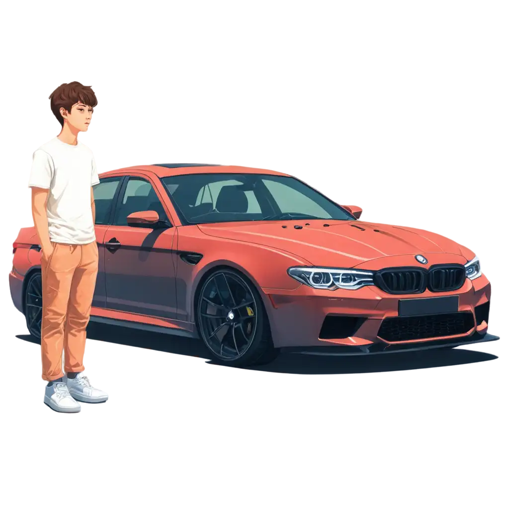 Boy-with-BMW-M5-Lofi-Aesthetic-PNG-Perfect-for-Digital-Art-and-Graphic-Design-Projects