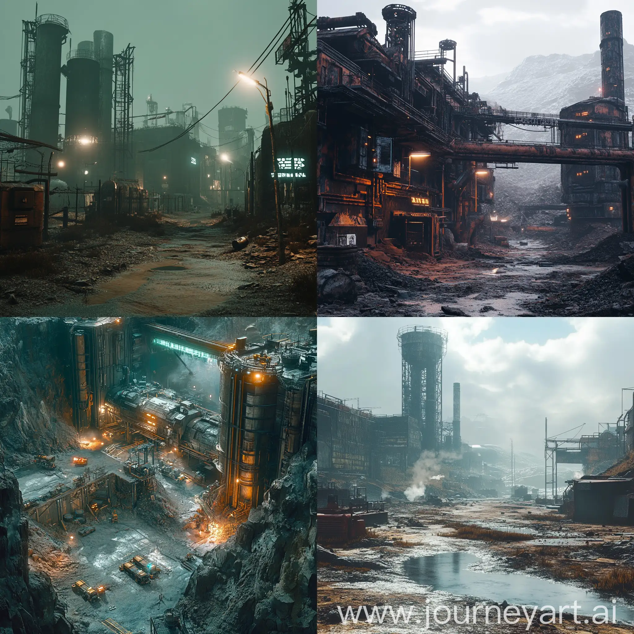 Wasteland-Cyberpunk-Industrial-Mine-Scene