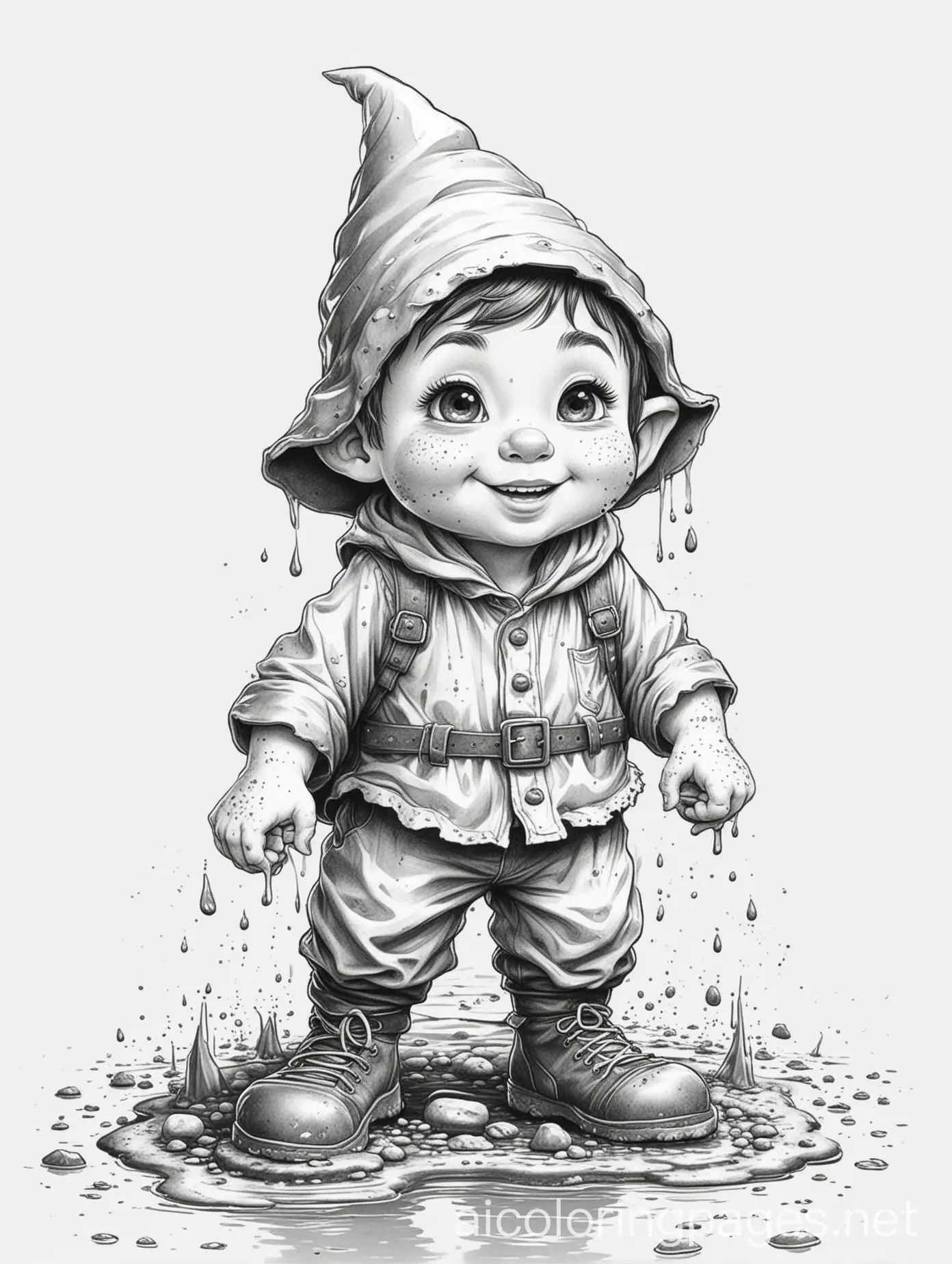 Charming-Young-Gnome-Joyfully-Playing-in-a-Mud-Puddle