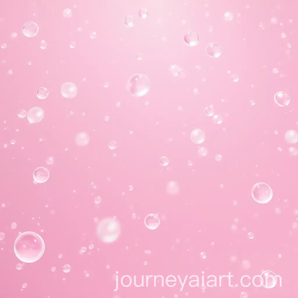 Colorful-Bubbles-Floating-on-Pink-Background