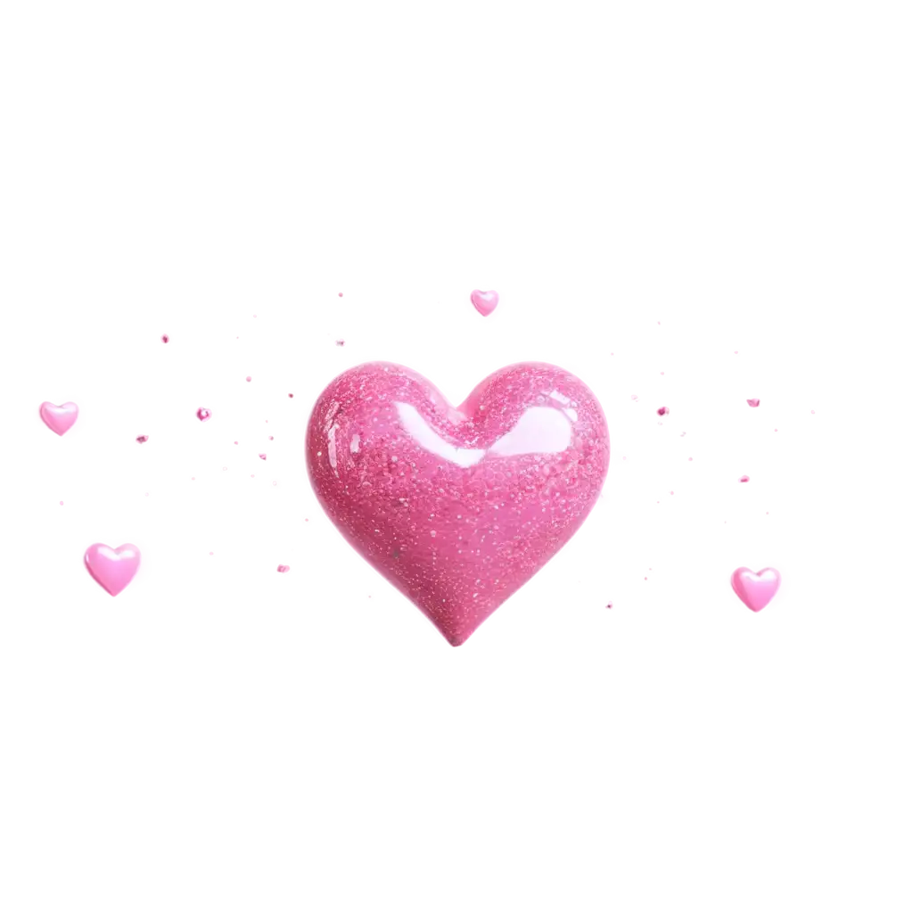 3D-Pink-Hearts-with-Glitter-Moving-PNG-Perfect-for-HighQuality-Digital-Designs