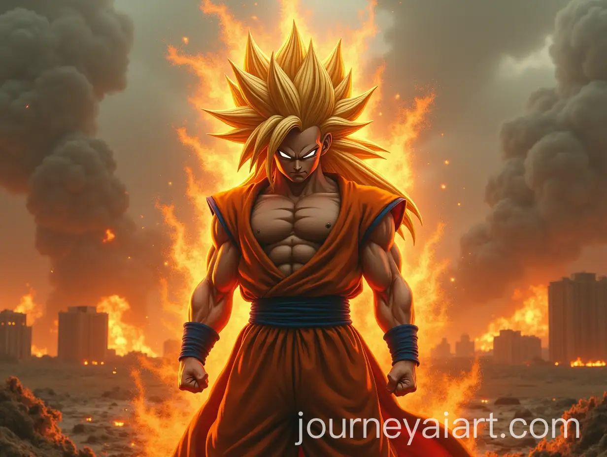 Super-Saiyan-Warrior-in-a-PostApocalyptic-World