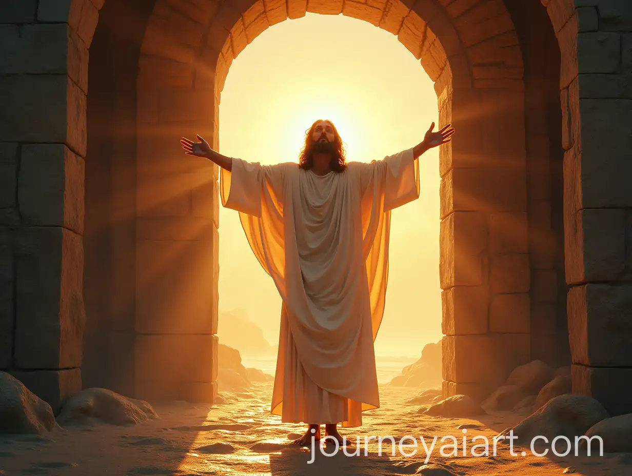 Jesus-Welcoming-with-Open-Arms-at-the-Gates-of-Heaven