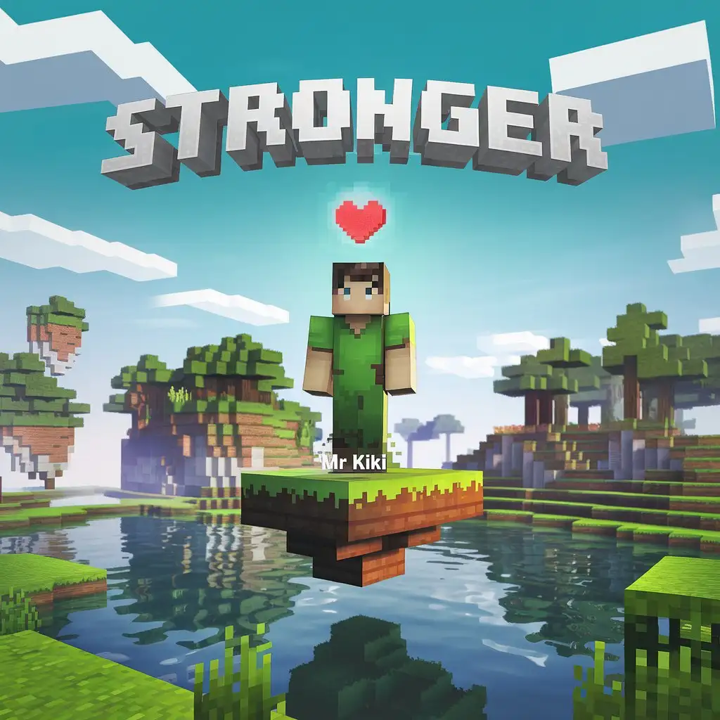 Minecraft-Mod-Cover-Boosting-Player-Strength-Through-XP-with-Subtle-Mr-Kiki-Branding