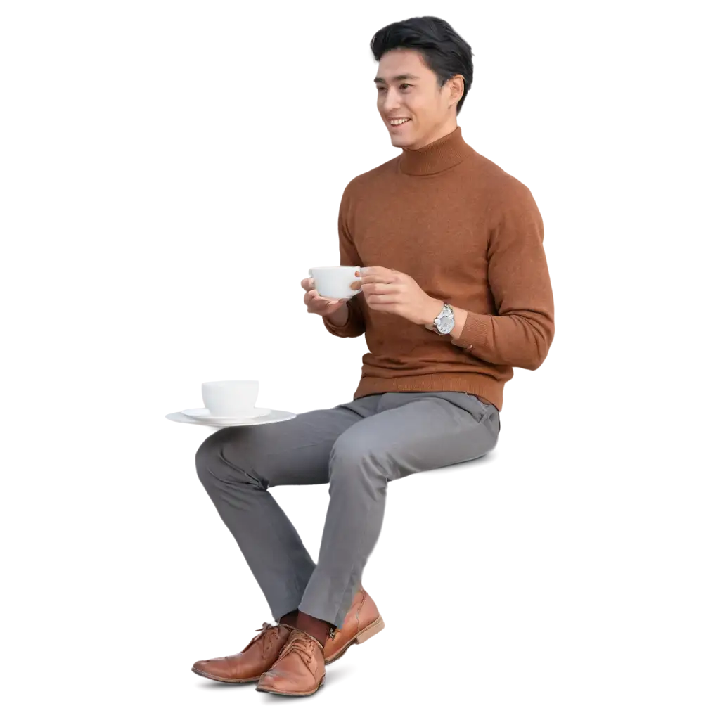 Happy-Man-Enjoying-Tea-PNG-Image-for-Creative-Use