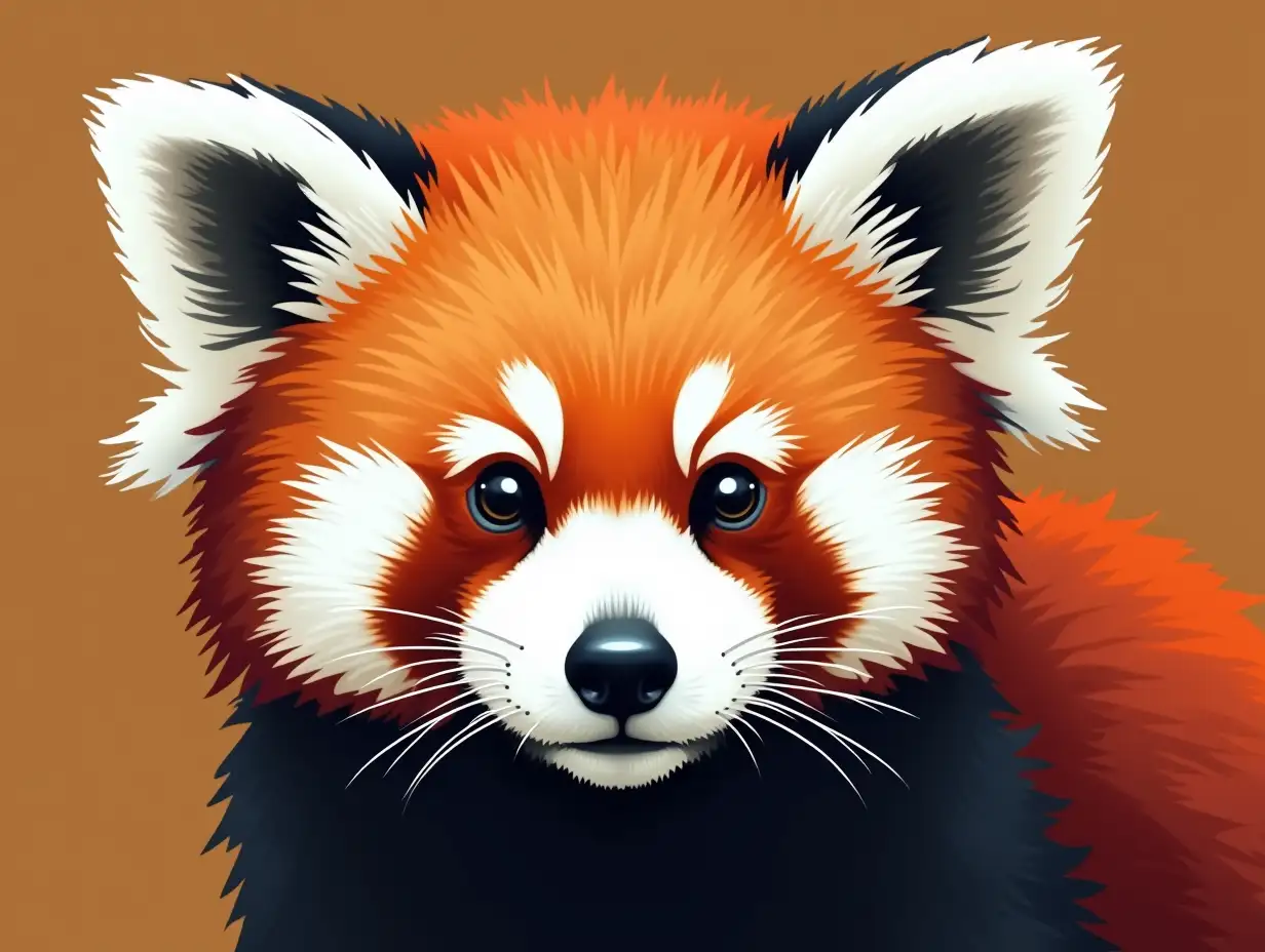 icon red panda face