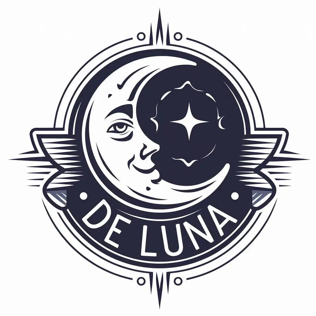 LOGO Design for De Luna Professional Modern with Clear Background