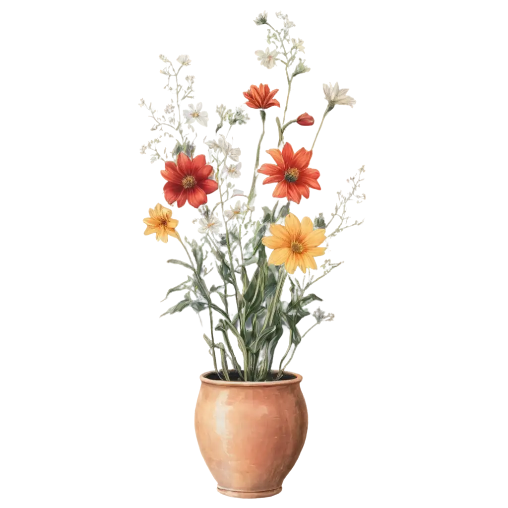 Flowers-in-a-Pot-PNG-HighQuality-Transparent-Image-for-Versatile-Uses