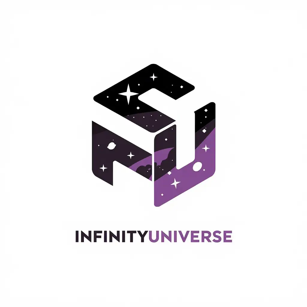 LOGO Design For InfinityUniverse Cosmic Galactic Nebula Constellation Theme