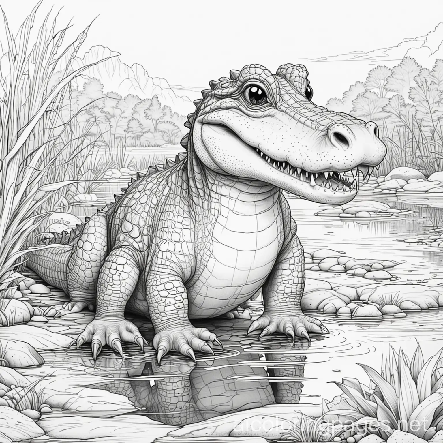 Playful-Alligator-Coloring-Page-for-Kids