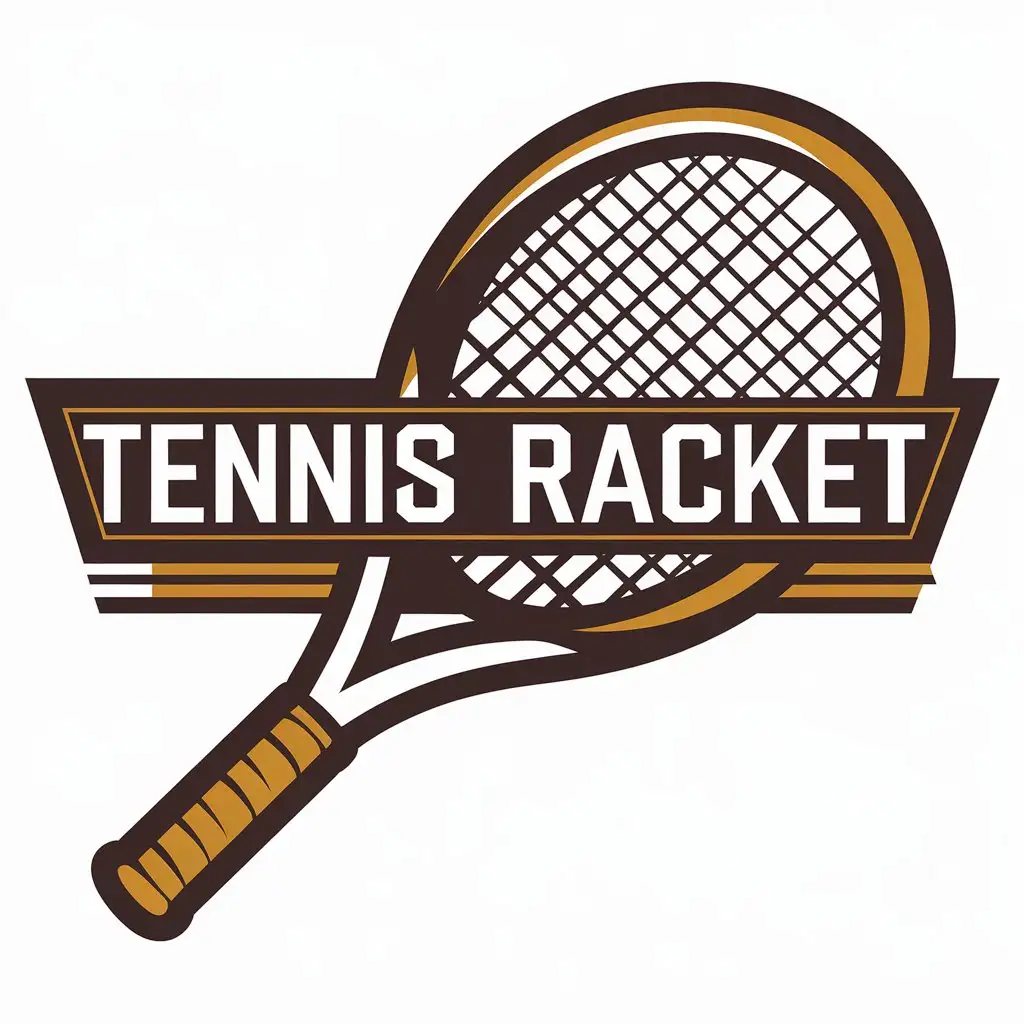 a vector logo design,with the text "Tennis racket", main symbol:Tennis racket,Moderate,clear background