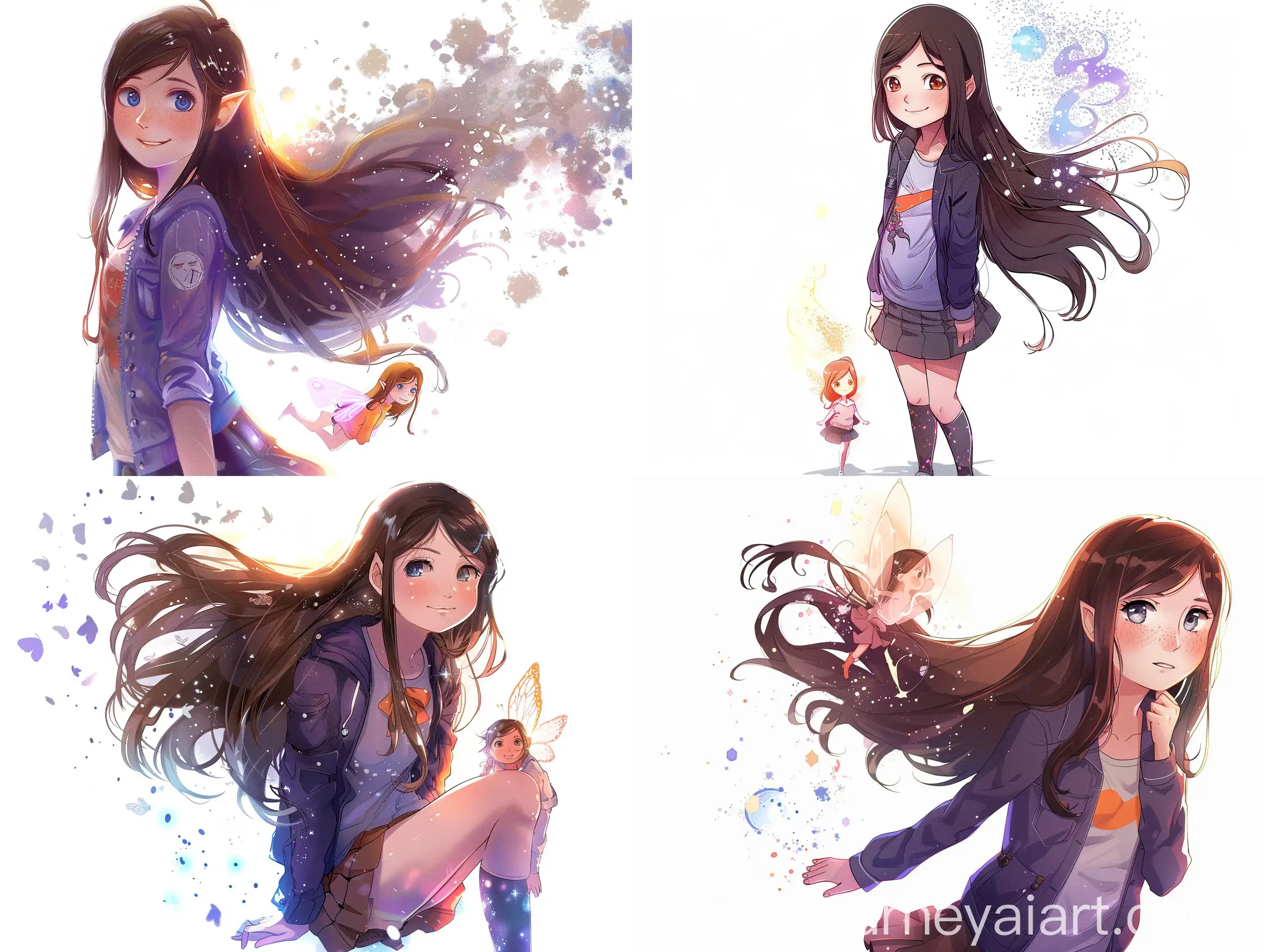Girl-in-Dark-Purple-School-Uniform-with-Fairy-Companion