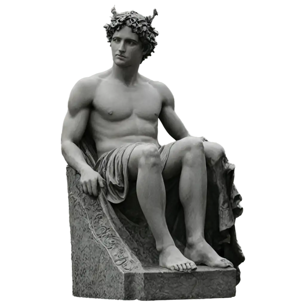 HighQuality-PNG-Image-of-a-Greek-God-Statue-for-Creative-Projects