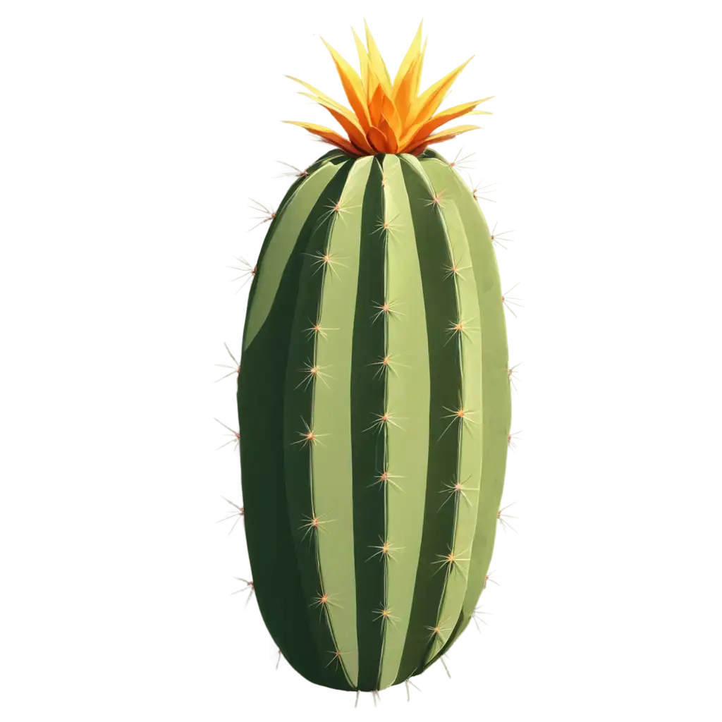 Minimalist-Cactus-PNG-Image-Simple-and-Clean-2D-Design-for-Your-Projects