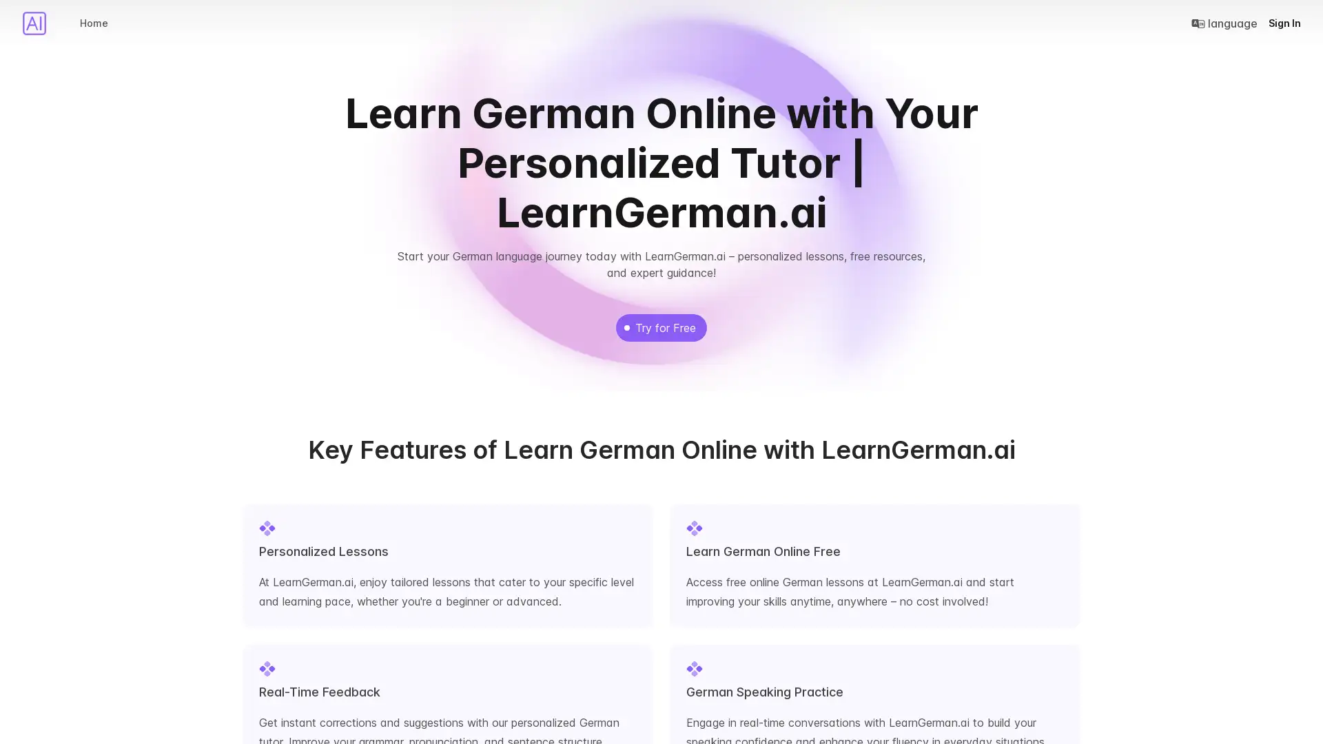 Master German at your own pace with personalized lessons.