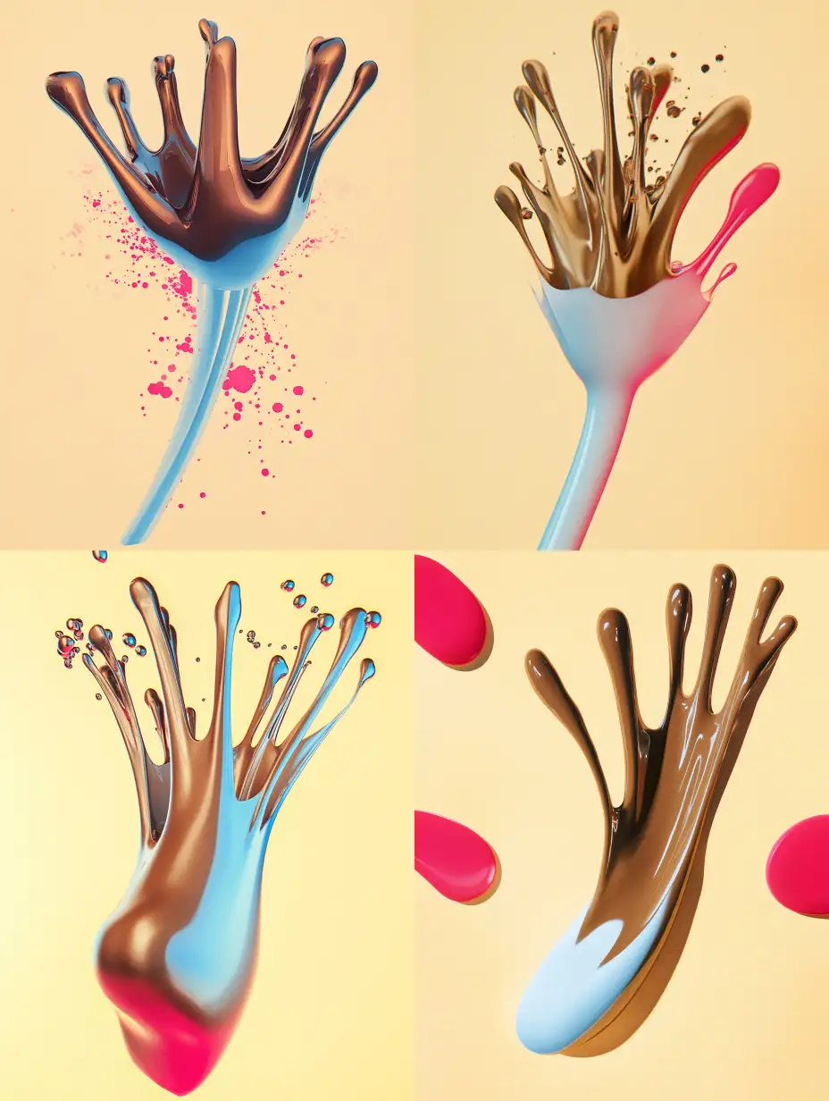 Abstract-Form-TransformationChange-form-and-colors-on-Light-Yellow-Background