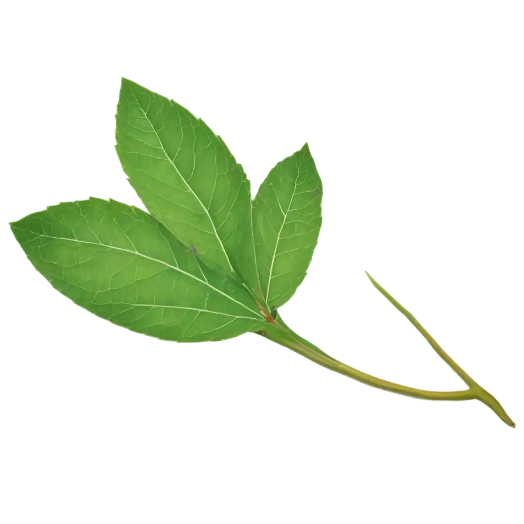 HighQuality-PNG-Image-of-a-Green-Peach-Leaf-for-Versatile-Applications