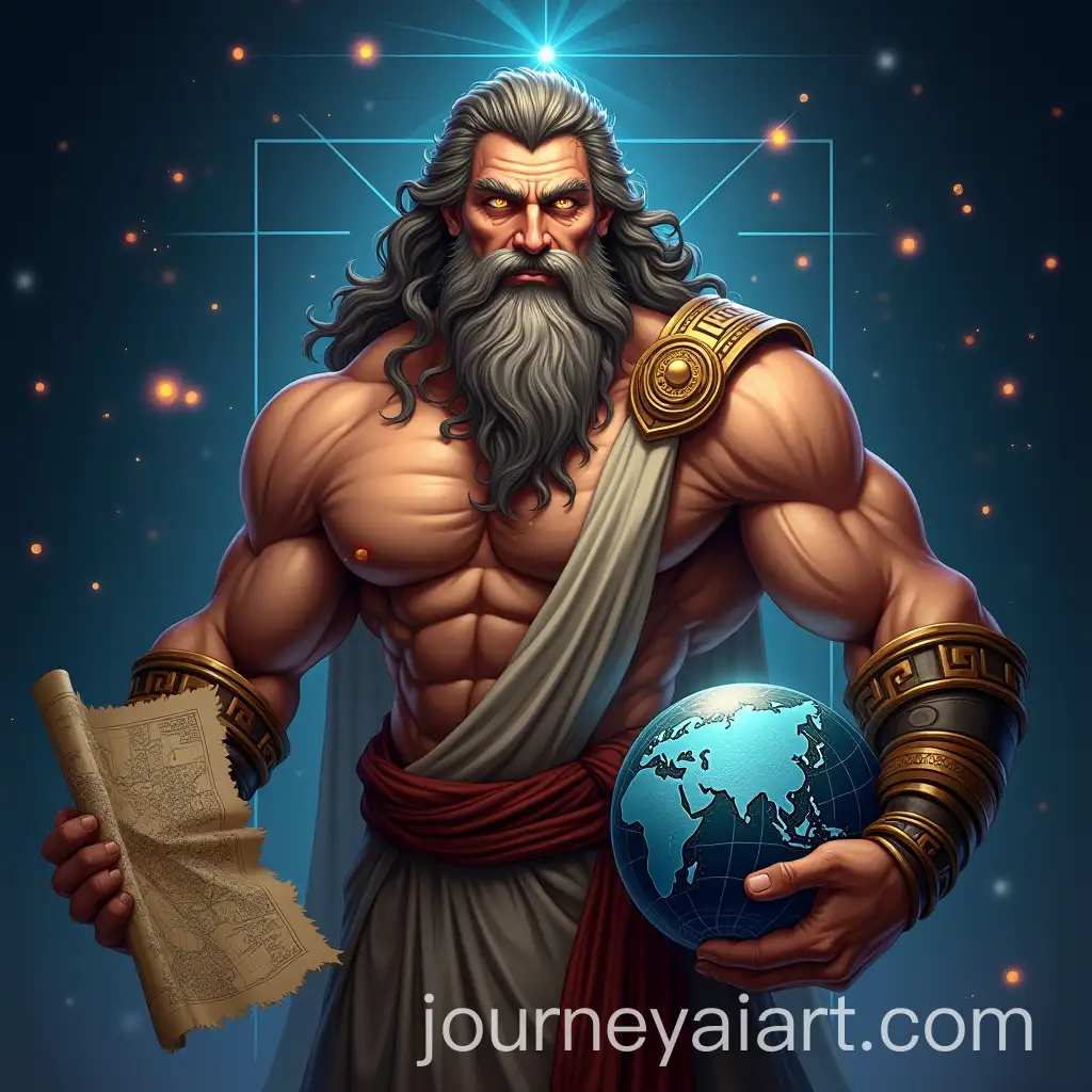 Muscular-Oracle-Character-Combining-Ancient-Wisdom-and-Modern-Technology