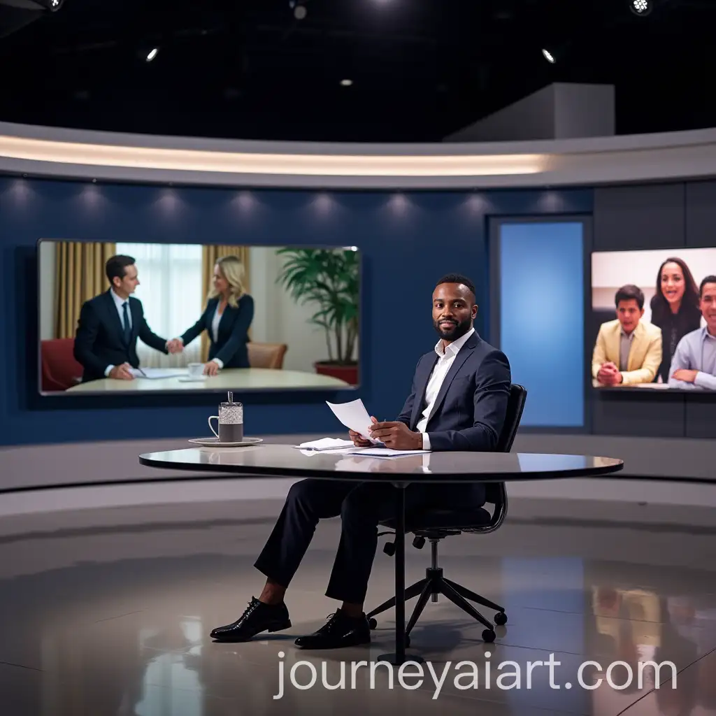 Chic-Modern-Newsroom-with-Stylish-Desk-and-Young-Male-Journalist