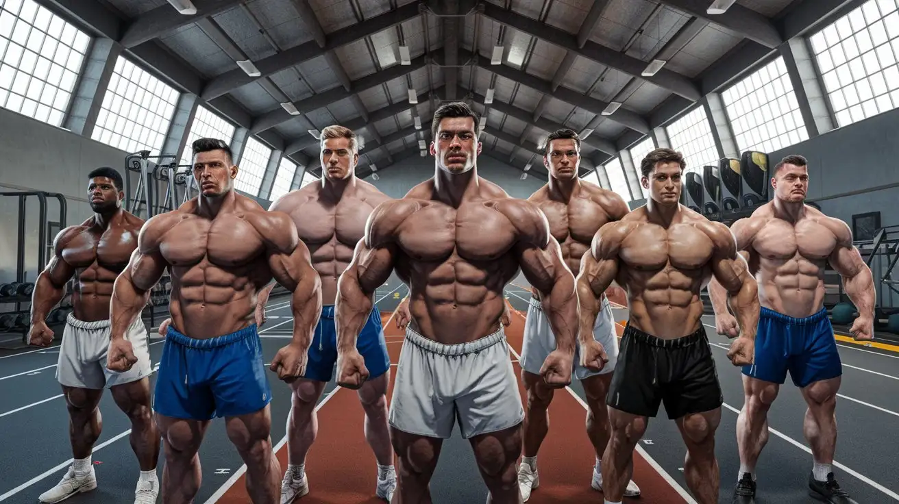 Group-of-Frat-Guys-Gaining-the-Powers-of-Olympus-with-Mighty-Muscles