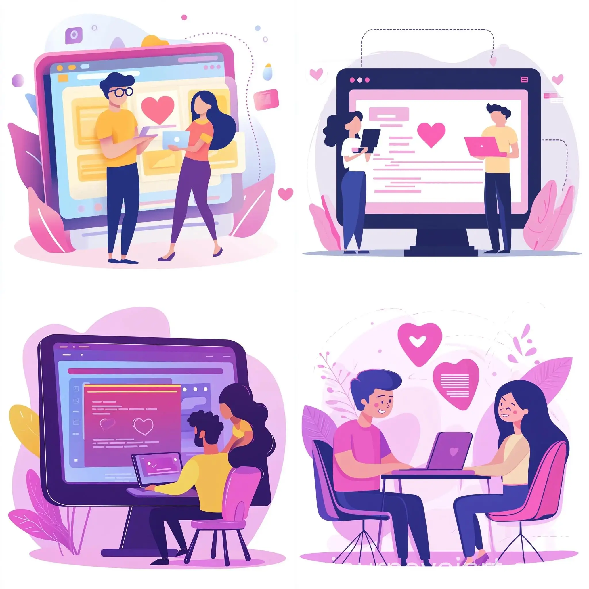 Software-Engineers-Dating-Online-Connection-Through-Computers