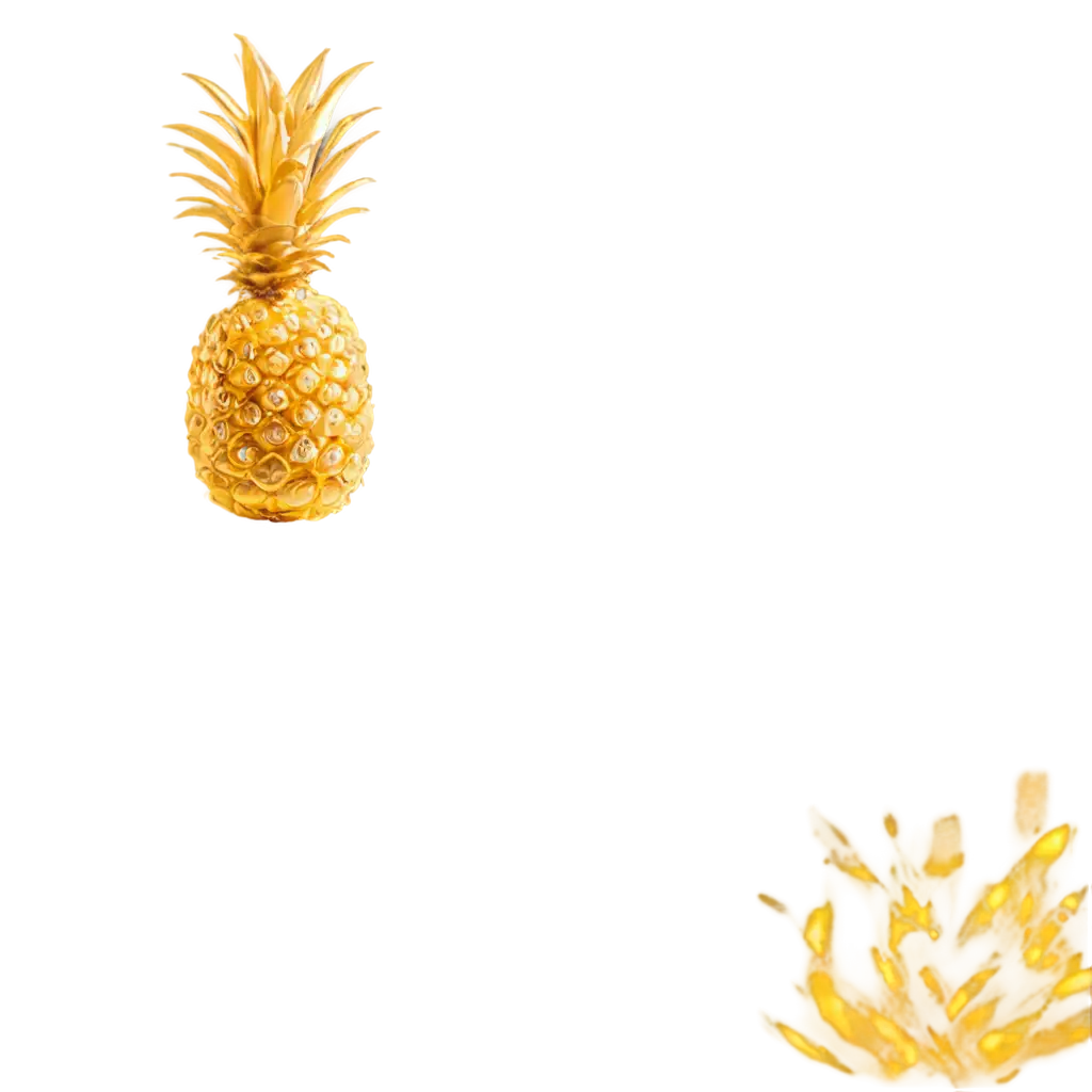 Golden-Pineapple-PNG-Radiant-Fruit-Illustration-for-Vibrant-Designs