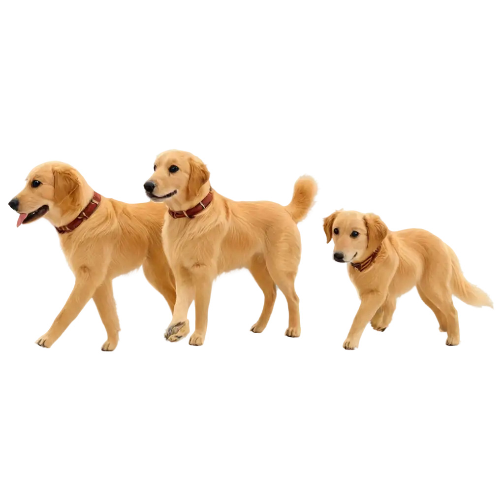 3-D golden retriever