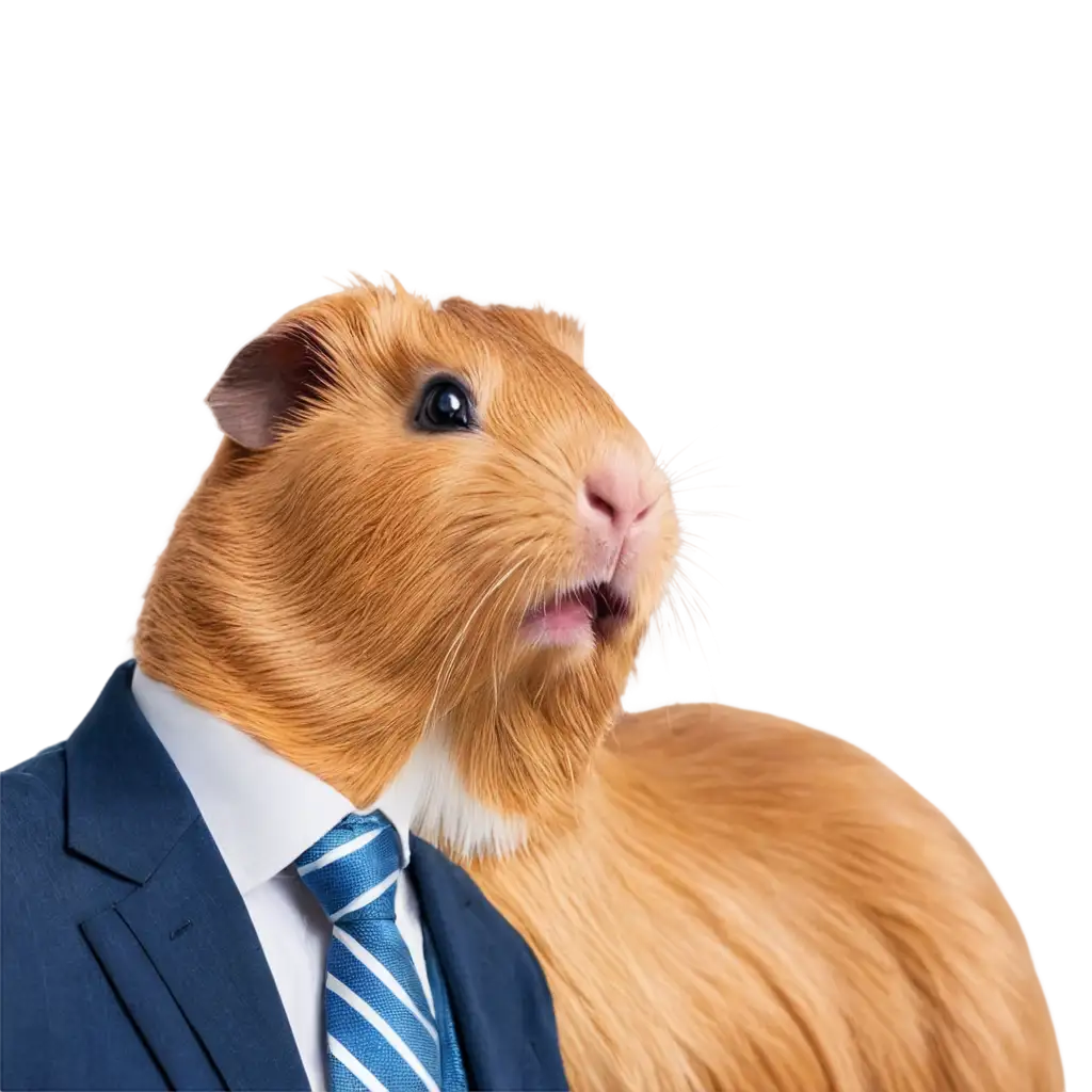 Guinea-Pig-in-Suit-and-Tie-PNG-Professional-and-Stylish-Animal-Illustration-for-Diverse-Applications