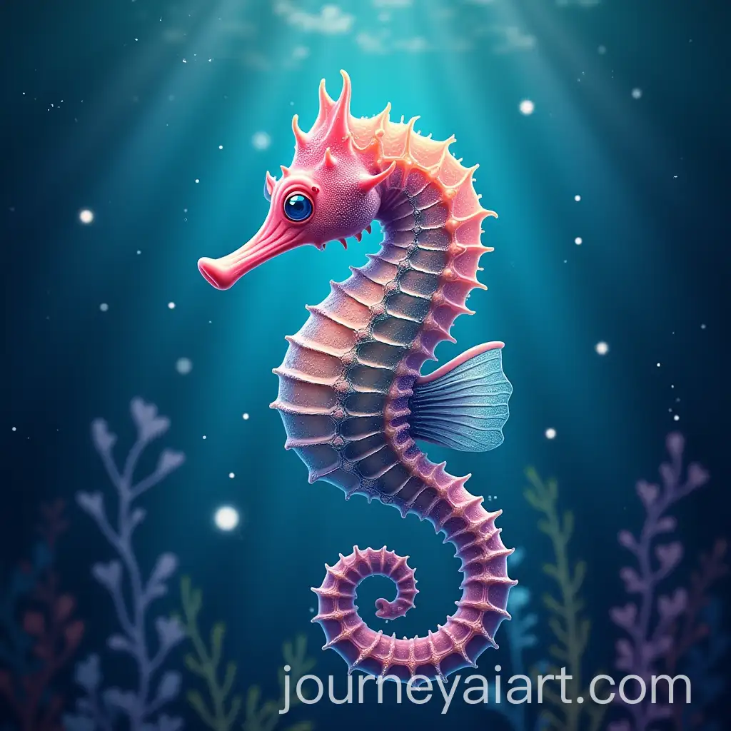Colorful-Seahorse-in-a-Mystical-Undersea-Landscape