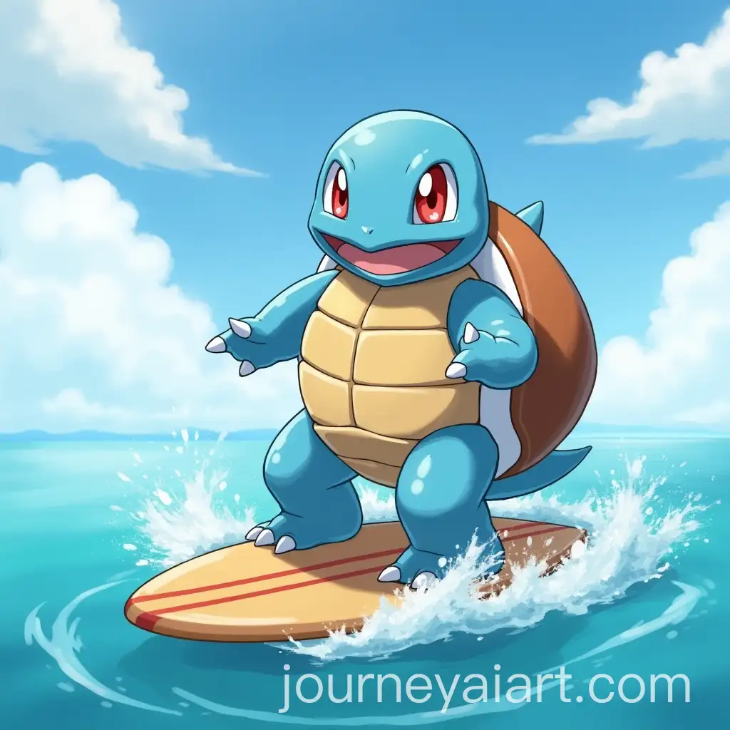 Blastoise-Surfing-Action-with-Dynamic-Water-Splash