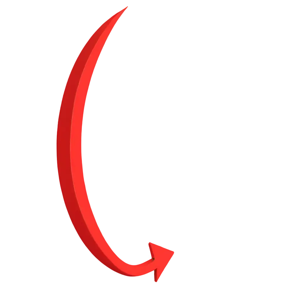 Red-Arrow-Long-Directed-Along-anPNG-Image-Usage-Analysis-Arc-PNG-HighQuality-Graphic-Design-Element