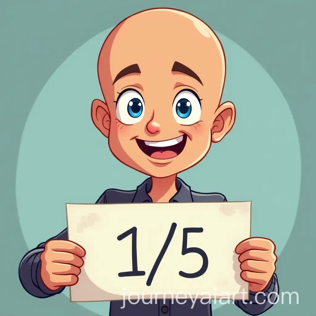 Cartoon-of-Bald-Male-with-Blue-Eyes-Holding-a-Sign-Saying-15