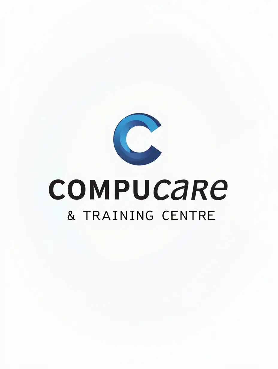 create a logo with the name Compucare & Training Centre