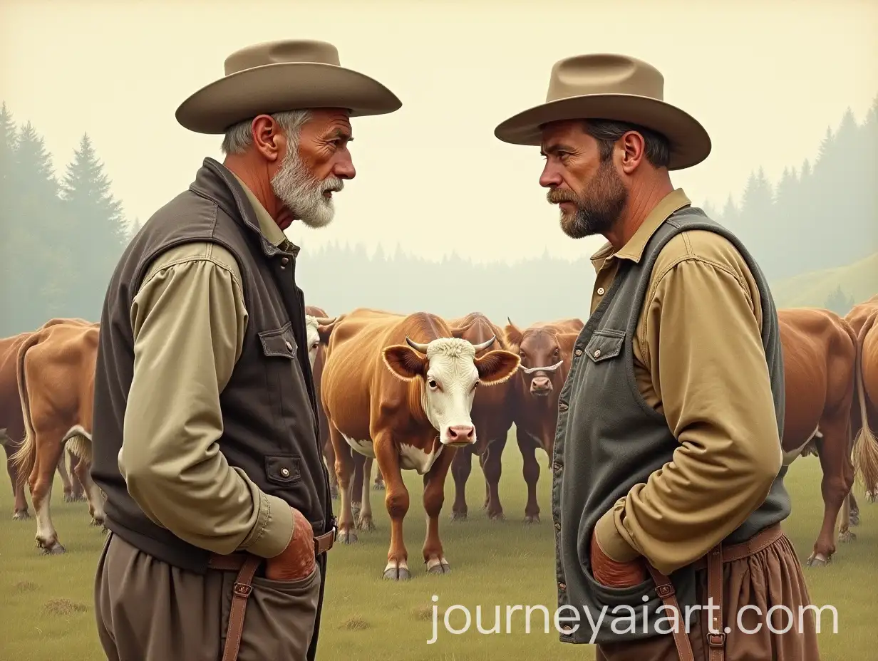 AI-Art-Prompt-ExpansionTwo-Men-Observing-Cows-in-Austria-Vintage-Pastoral-Scene-from-1890