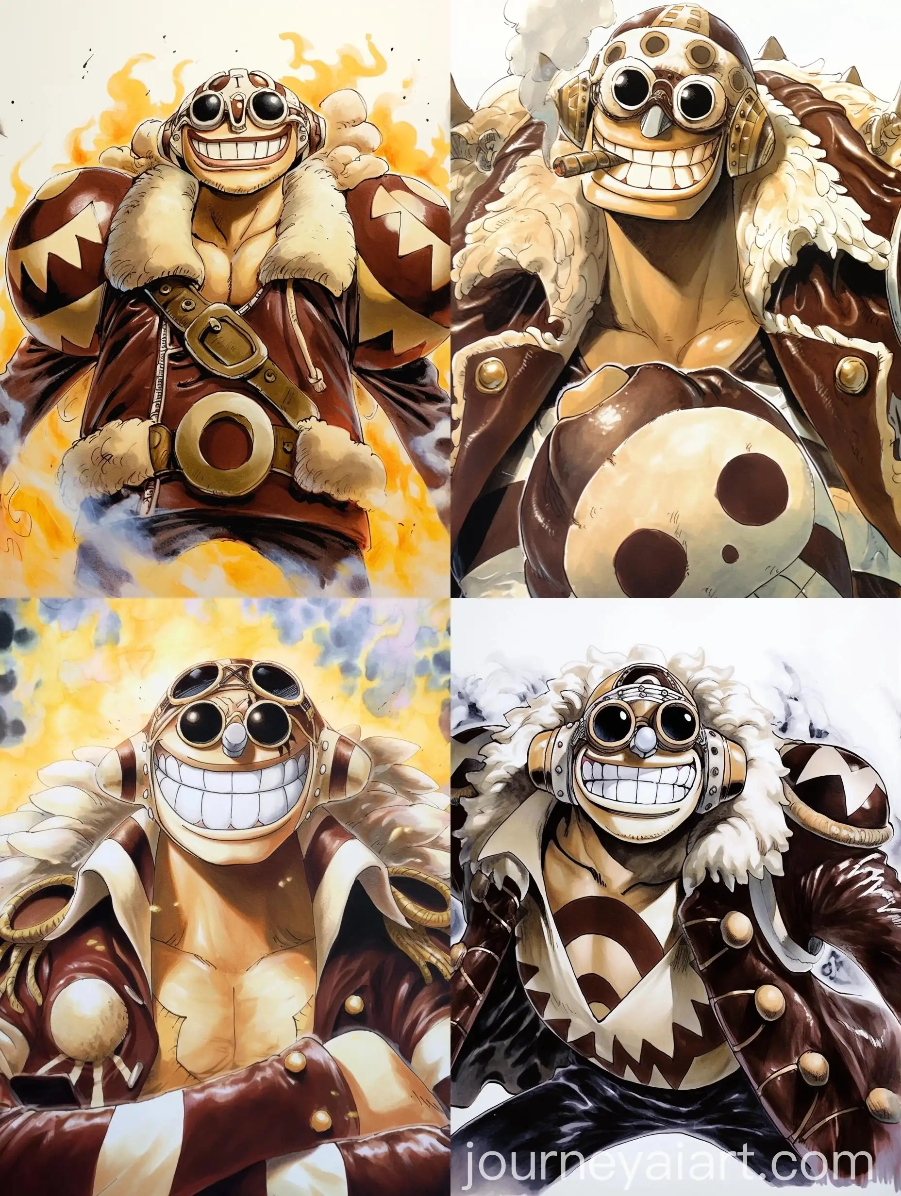 Man-in-Manga-Style-Fullbody-Portrait-with-Copic-Markers-One-Piece-Tribute