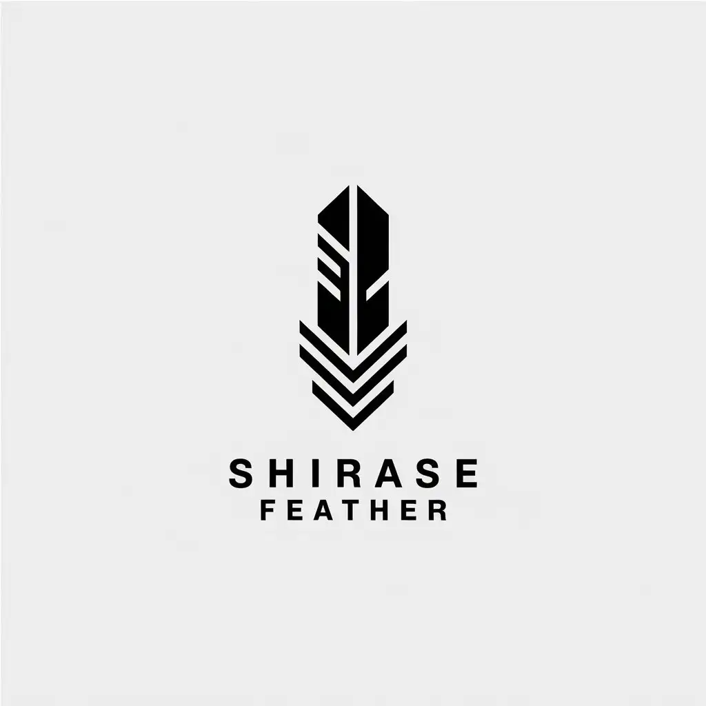 LOGO-Design-for-Shirase-Feather-Minimalistic-Vector-Logo-with-Feathers-for-Robot-Industry