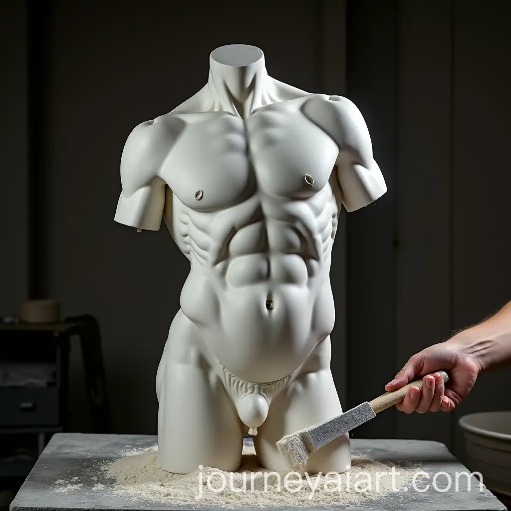 Sculptor-Carving-Marble-Statue-Transformation-from-Softness-to-Muscular-Definition