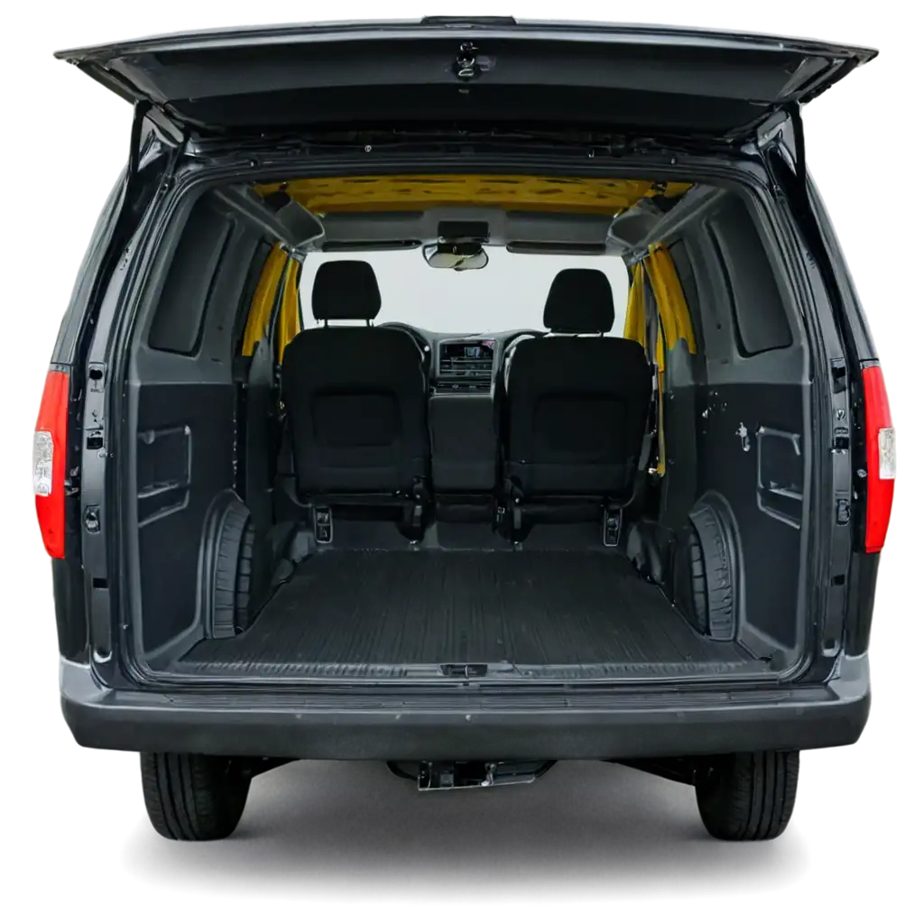 HighQuality-PNG-Image-of-Yellow-Van-with-Open-Trunk-for-Versatile-Usage