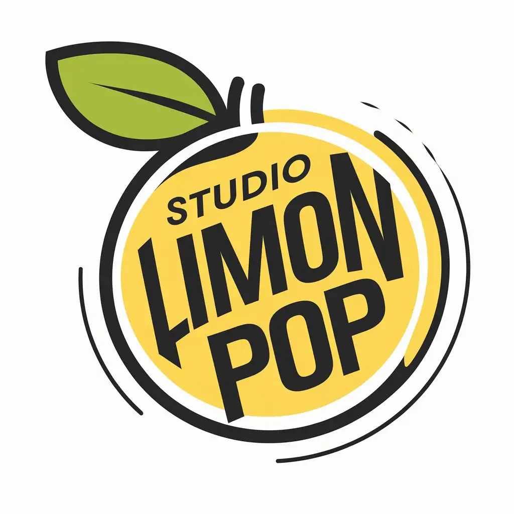 LOGO Design for Studio Limon Pop Modern Limon Symbol with Clean Vector Style for Internet Industry