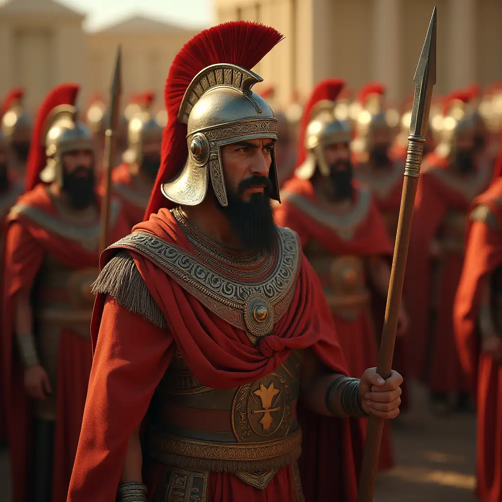 Soldiers of the Akkadian Empire 4,000 years agoUltra photorealCinematic lighting