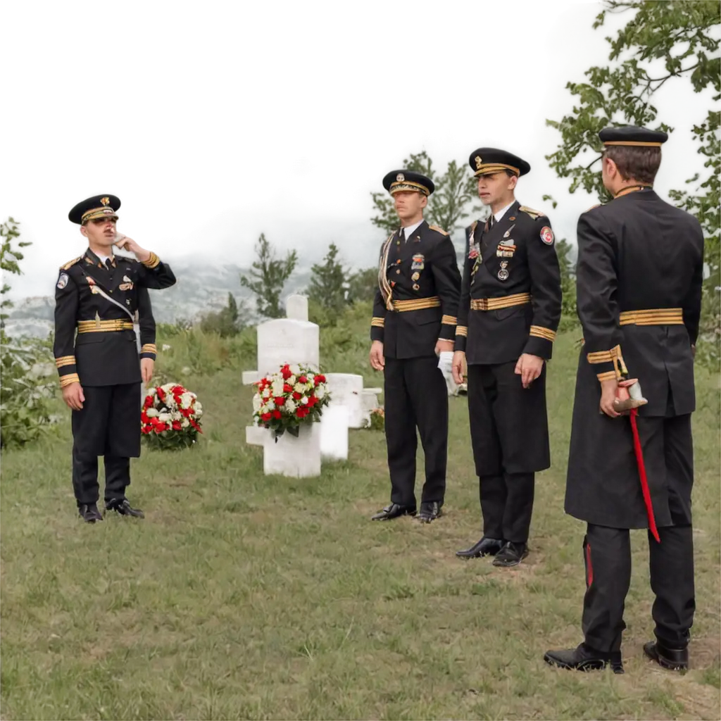 Guard-of-Honor-at-the-Grave-in-1929-Georgia-PNG-Image-Depiction