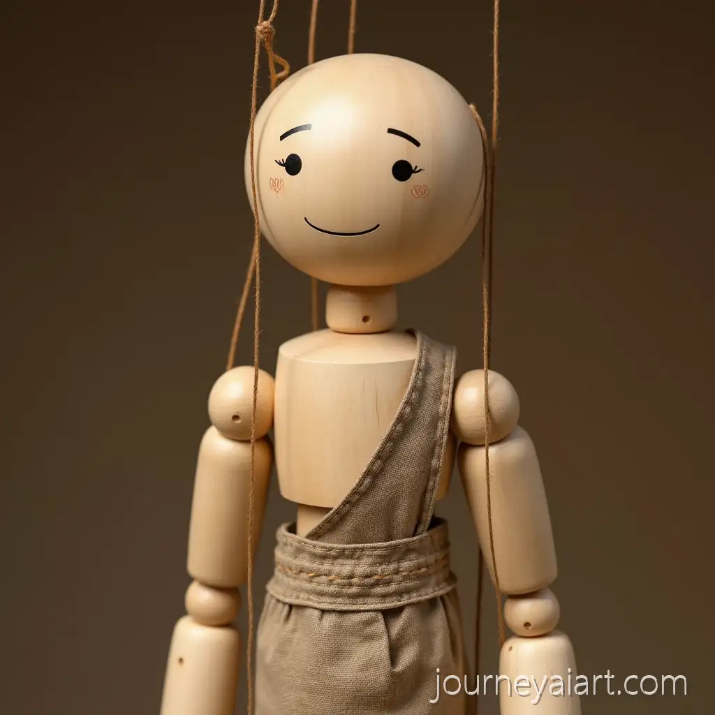 Handcrafted-Wooden-Puppet-with-Gentle-Expression-in-Earthy-Tones