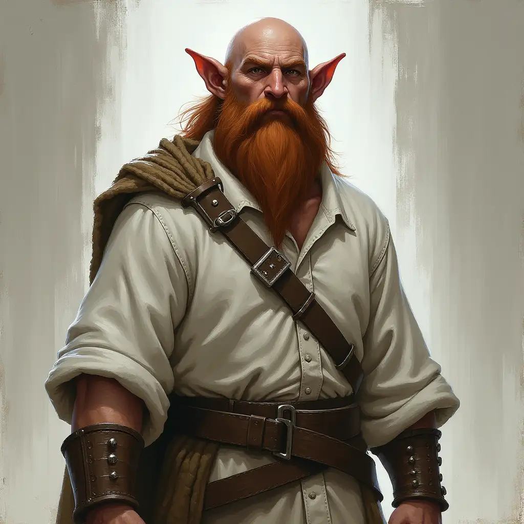 Dark-Fantasy-Dwarf-in-White-LongSleeved-Shirt-with-DD-Style-Armor