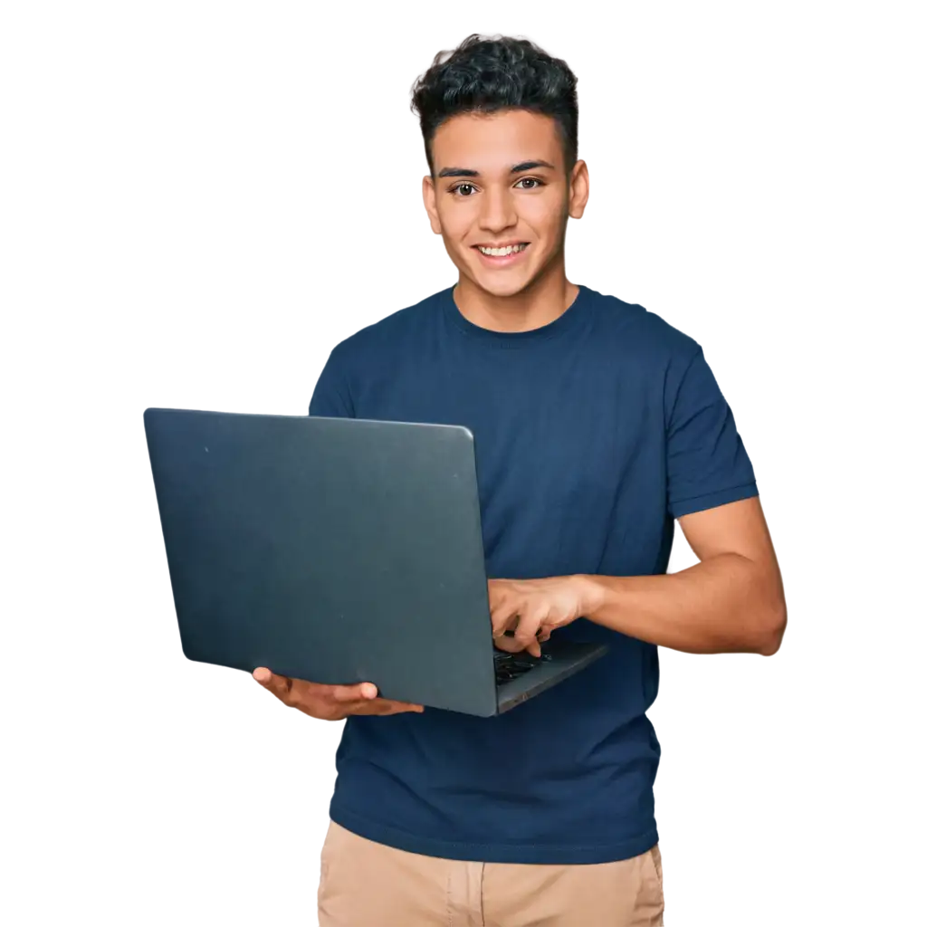 20-to-22-Year-Old-Boy-Working-on-Laptop-PNG-Image-Perfect-for-Your-Creative-Projects