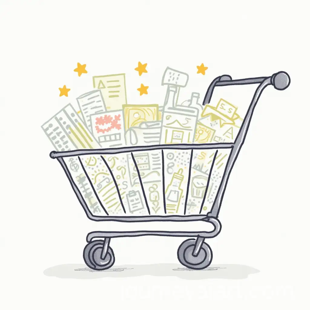 Trendy-CartoonInspired-Shopping-Cart-Design