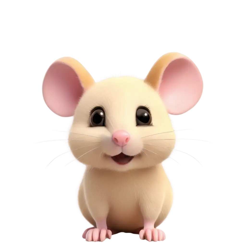 Cute-Animated-Mouse-Face-PNG-Adorable-Design-with-Long-Yellow-Fur-and-Big-Ears