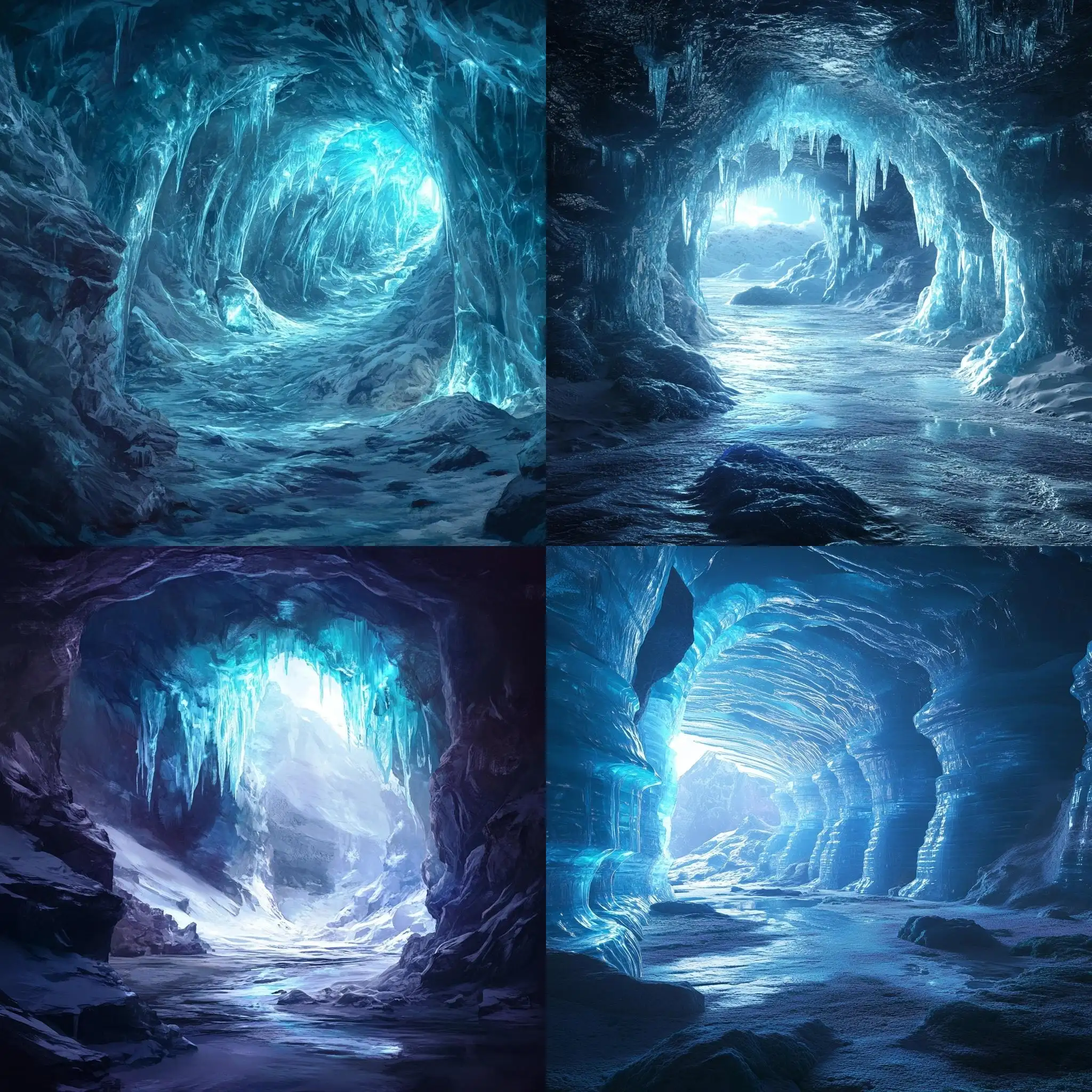 Enchanted-Icy-Cave-Interior-in-Fantasy-Style